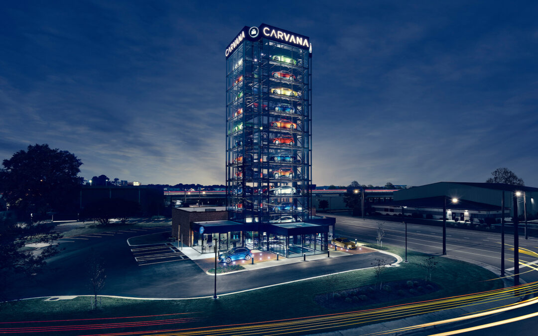 Carvana Debuts Signature Car Vending Machine in Virginia