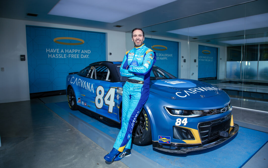 Carvana, Jimmie Johnson Reinvent New LEGACY MOTOR CLUB Paint Scheme Ahead of Chicago Race