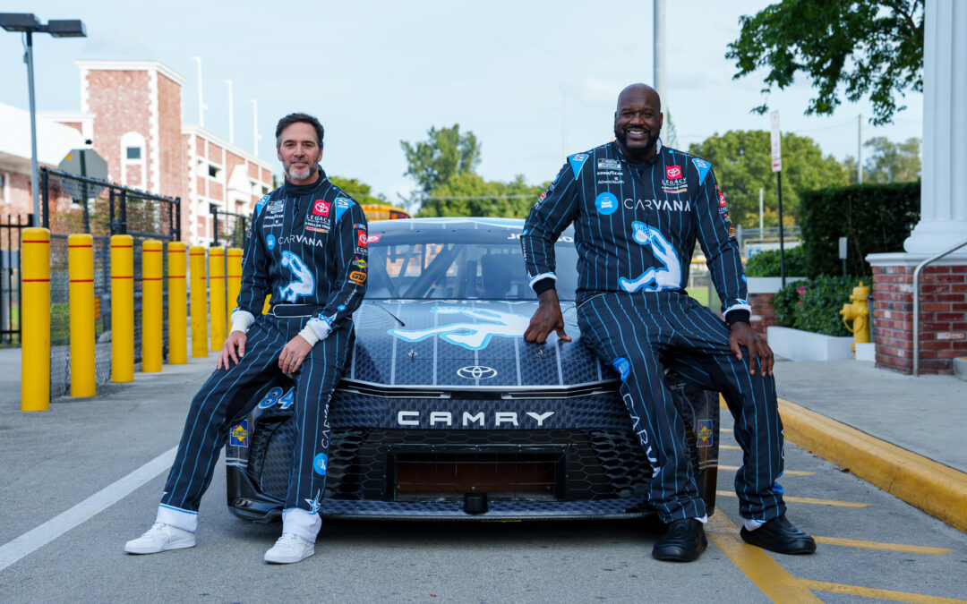 Carvana, Jimmie Johnson, and Shaquille O’Neal Settle the Score With One-of-a-Kind Paint Scheme for Daytona