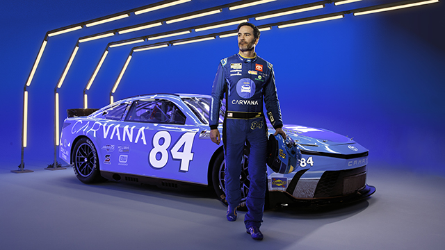 Carvana, Jimmie Johnson Unveil New Richard Petty-Inspired Paint Scheme Ahead of Daytona 500 Race