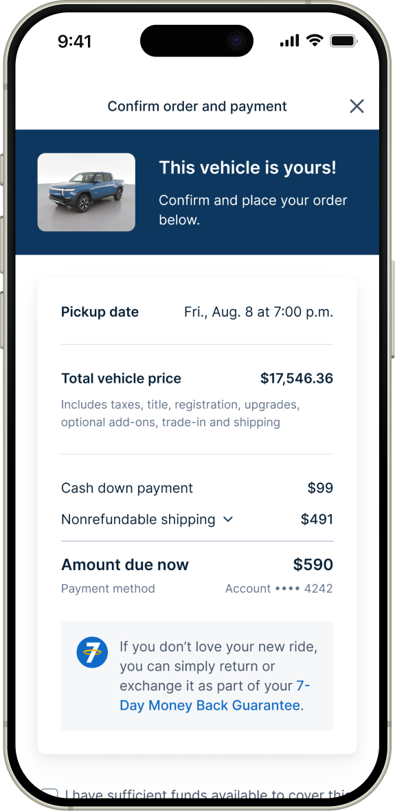 Purchase Process - Order Confirmation