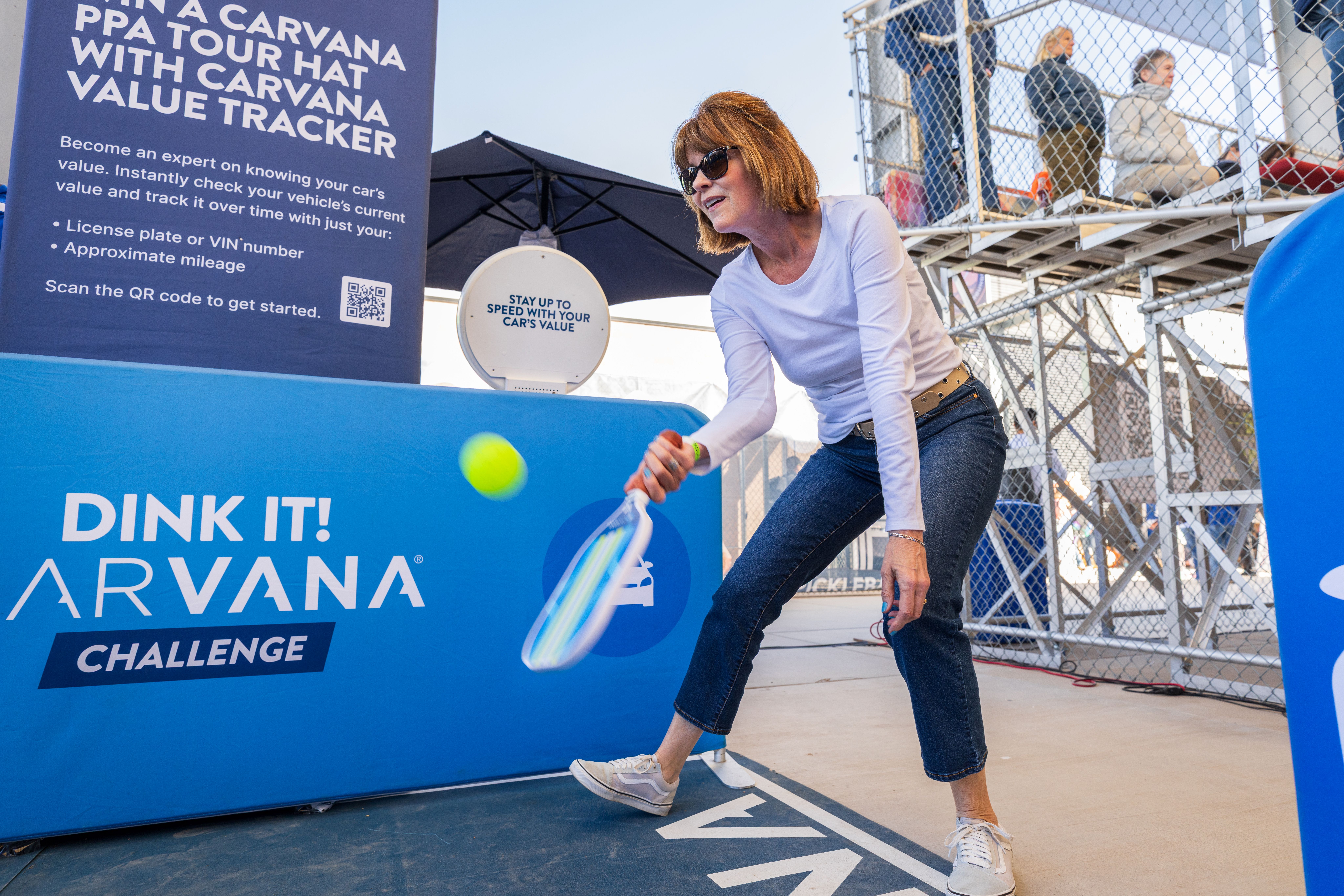 Fans participating in the Carvana Dink It Challenge at the 2026 Carvana Mesa Cup in Mesa, Arizona