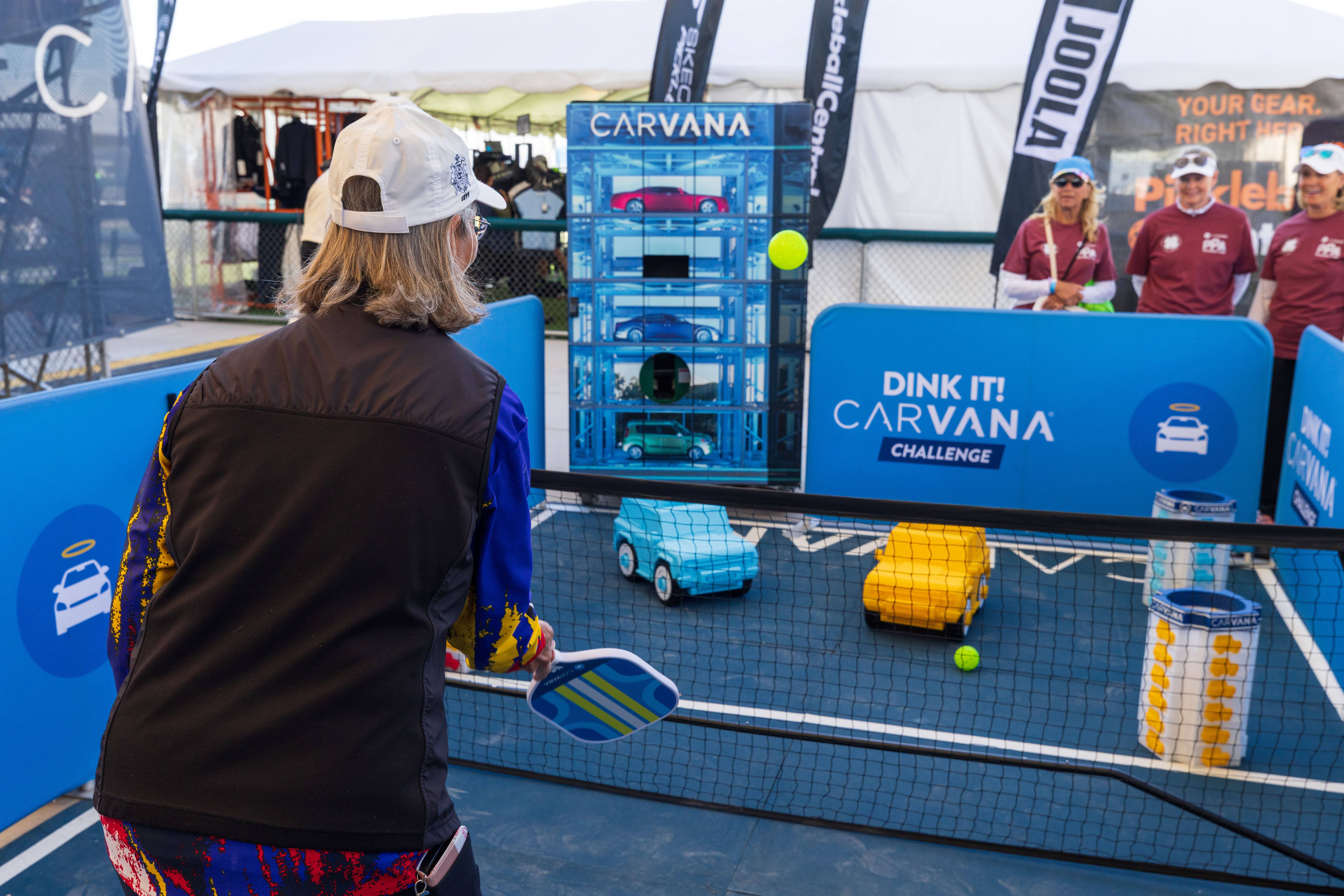 Fans participating in the Carvana Dink It Challenge at the 2026 Carvana Mesa Cup in Mesa, Arizona