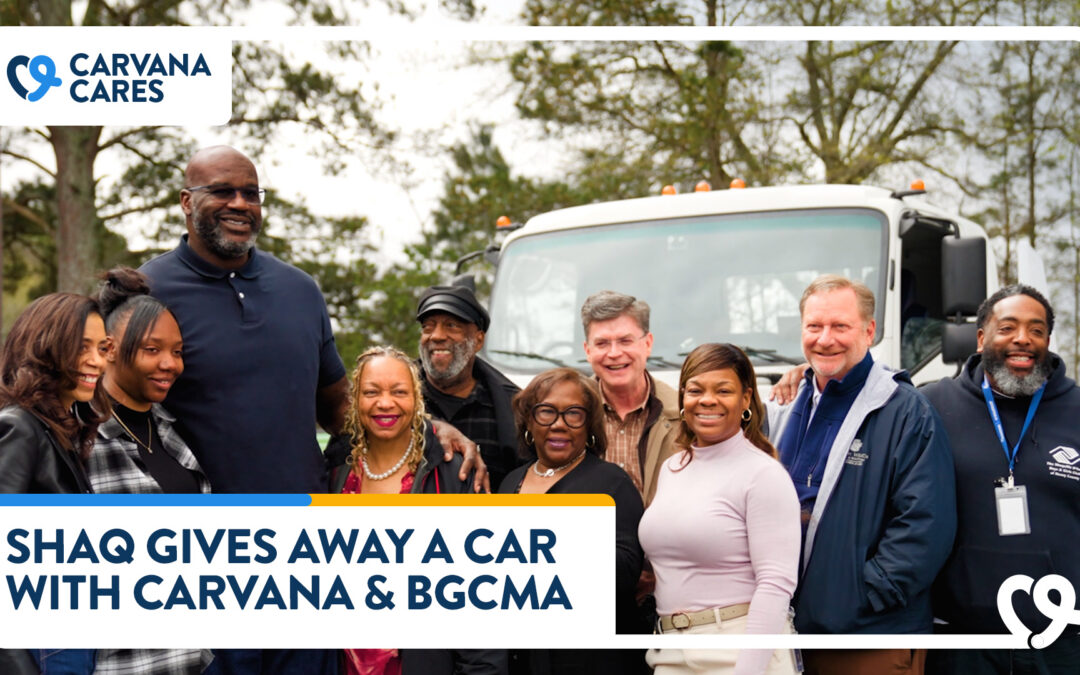 Shaq with CarvanaCares team